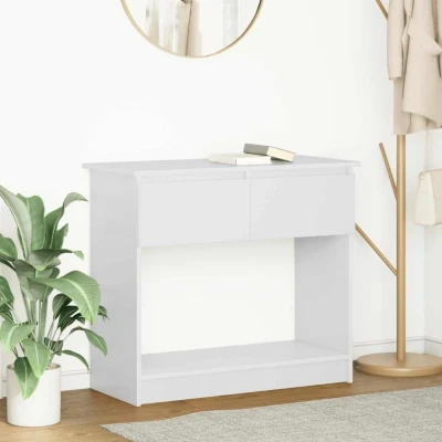 Afbeelding van vidaXL Wandtafel met lades 85,5x38,5x74,5 cm wit