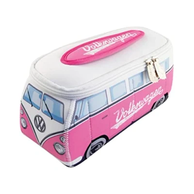 Afbeelding van toilettas Volkswagen VW bus T2 (Bulli) Small kleur : roze