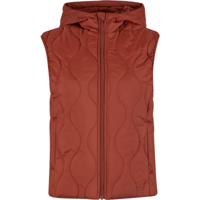 Afbeelding van Urban Classics Super Puffer Bodywarmer, Dames, Maat: Small, Darkrust