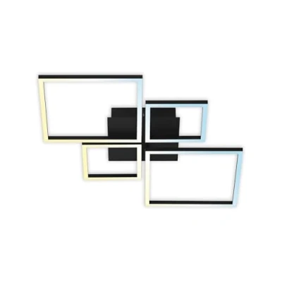 Afbeelding van Briloner Leuchten FRAME LED plafondlamp 3093 015 CCT kleurtemperatuurregeling incl. afstandsbediening traploos dimbaar via nachtlichtfunctie timerfunctie IP20 25.000 branduren 75 x 46,7 7,5 cm