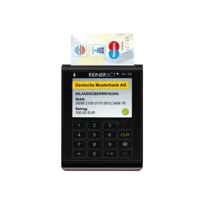 Afbeelding van Reiner SCT cyberJack wave smart card reader Antraciet, Zwart Bluetooth