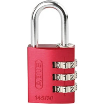 Afbeelding van Abus 145/30 rood aluminium cijfercombinatiehangslot 30 mm