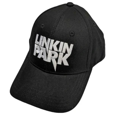 Afbeelding van Linkin Park White Logo Snapback Pet Zwart
