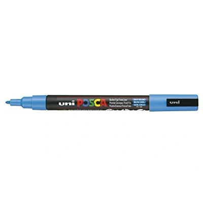 Afbeelding van UNI BALL Posca PC 3 M verfmarker, hemelsblauw, enkele pen