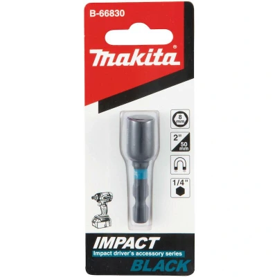 Afbeelding van Makita Dopsl 8X50mm 1/4 Impblk Magn B 66830