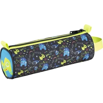 Afbeelding van Maped Pennendoos rond polyester, nylon rits gaming