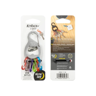 Afbeelding van Nite Ize KeyRack + S Biner sleutelhanger RVS