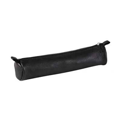 Image de Mini trousse ronde en cuir Clairefontaine Noir