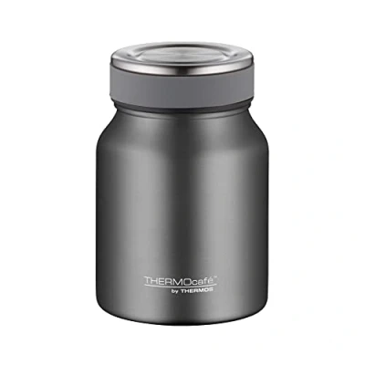Afbeelding van Thermos THERMOcafé Stainless Steel Voedseldrager 500ml Donker Grijs Mat