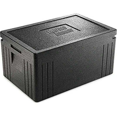 Image de Thermohauser Eco Line Boîte isotherme en polypropylène, normes GN 1/1, avec couvercle, 45 l, noir