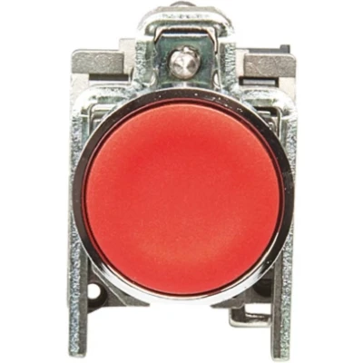 Afbeelding van Schneider Electric XB4BA42 Harmony Druktoets Bedieningsknop vlak 1 knop Rood Druk ontgrendeling stuk(s)
