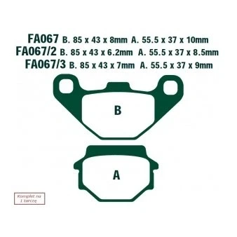 Afbeelding van EBC Brakes FA067 Remblokkenset