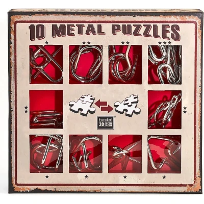 Afbeelding van Eureka Eureka! 10 Metalen Puzzels Rode Editie