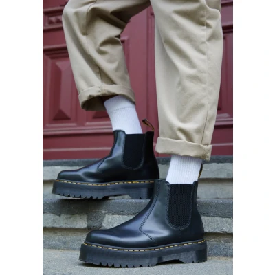 Afbeelding van Dr. Martens 2976 QUAD Chelsea Korte laarzen, Maat: 36, Black Leer