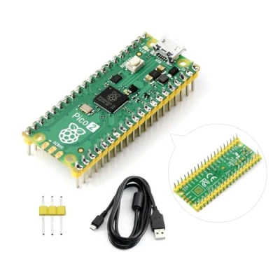 Afbeelding van Waveshare Raspberry Pi Pico 2 M, compatibel met microcontroller, gebaseerd op de officiële RP2350 chip, dual core design en architectuur, 3 delig