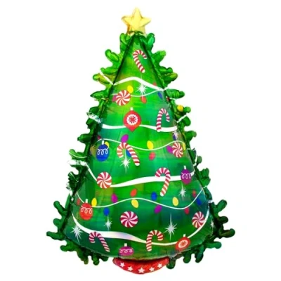 Afbeelding van Amscan Folieballon Supershape Kerstboom (91 cm)