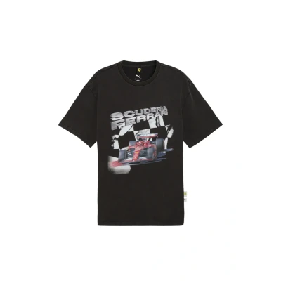 Afbeelding van Scuderia Ferrari Sportswear Graphic T shirt voor Heren, Zwart, Maat 4XL PUMA