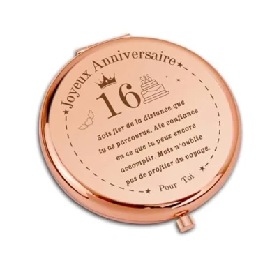 Afbeelding van Cadeaus voor 16e verjaardag meisjes, verjaardag, elegante zakspiegel, cadeau meisjes de vrouwen, perfect zussen, vrienden en