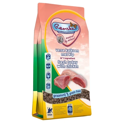 Afbeelding van Renske Kitten Verse Kalkoen&amp;Kip Kattenvoer 400 g