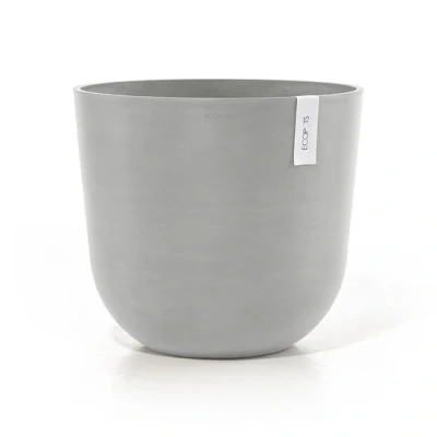 Image de Ecopots Oslo 45 cm blanc gris pot pour plantes/fleurs
