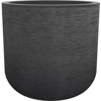 Afbeelding van Bloempot EDA grijs Donker Plastic Cirkelvormig Rond Modern Ø 50 cm