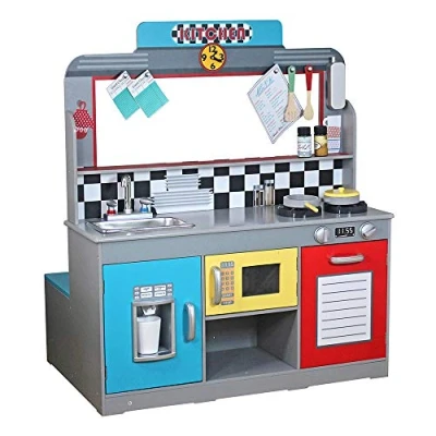 Afbeelding van Speelgoedkeuken Play &amp; Learn Retro 90 x 104 58 cm