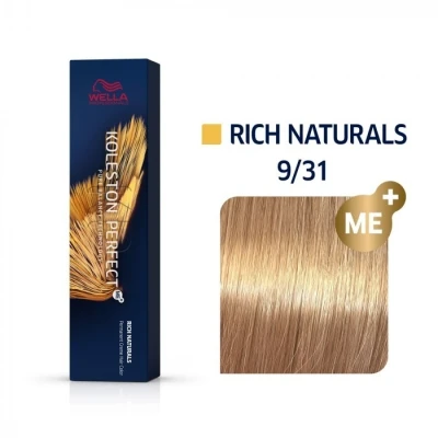 Afbeelding van Wella Koleston Perfect ME+ Rich Naturals 60ml 9/31 zeer lichtblond goud as