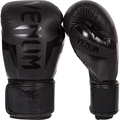 Afbeelding van Venum Elite Bokshandschoenen Matte Black Zwart 14 oz