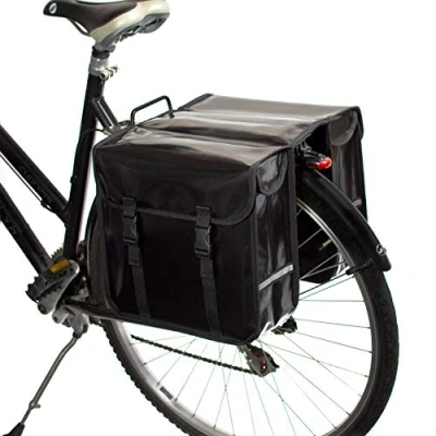Afbeelding van BikyBag Classic CW Waterdichte fietstas, dubbele winkeltas, zwart
