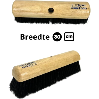 Afbeelding van Synx Tools Zaalveger Paardenhaar 30cm Zachte bezem Zonder steel