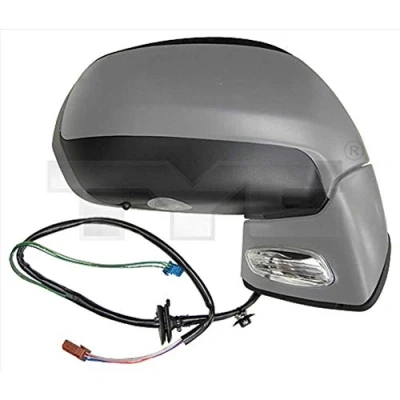 Afbeelding van Buitenspiegel Tyc 305 0123 rechts Met grondlaag voor elek. spiegelverstelling, temperatuursensor, Bol vormig, Te verwarmen