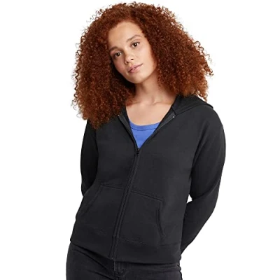 Afbeelding van Hanes Capuchontrui voor dames, Ebony.
