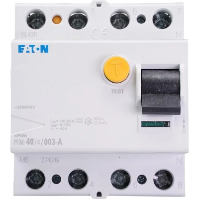 Afbeelding van Eaton aardlekschakelaar 4 polig 40 ampere PFIM 404003 A MB