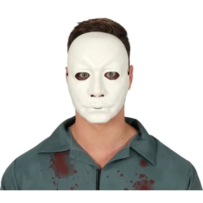 Afbeelding van Fiestas Guirca Mannenmasker wit halloween masker Enge Maskers volwassenen Horror kinderen