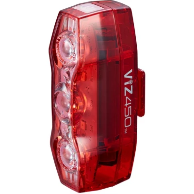 Afbeelding van Cateye ViZ450 Achterlicht Fiets Fietsverlichting LED Max. 450 Lumen Brandduur 10 uur USB Oplaadbaar 4 lichtmodi