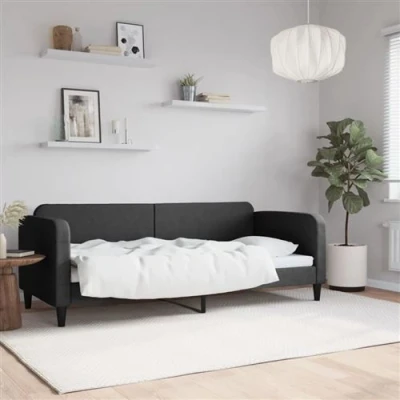 Afbeelding van vidaXL Slaapbank 80x200 cm stof zwart