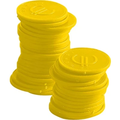 Afbeelding van Hendi Consumptiemunt / Drankmunten Geel Ø25mm ( 100 Stuks )