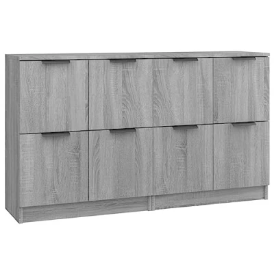 Image de vidaXL Buffets 2 pcs Sonoma gris 60x30x70 cm Bois d&#039;ingénierie3115794