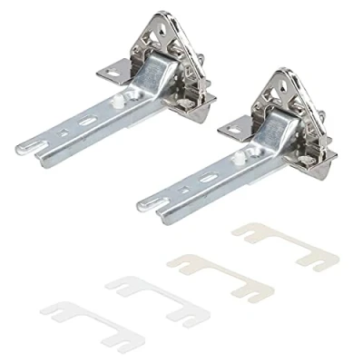 Afbeelding van Kenekos Set van 2 deurscharnieren geschikt voor koelkast Bosch/Siemens 268698/00268698, Neff, Constructa, Balay, Whirlpool 481241718776, Bauknecht, Küppersbusch 420189, Miele 2285121