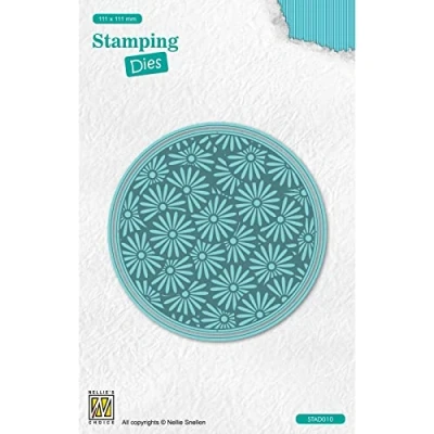 Afbeelding van STAD010 Snijmal Nellie Snellen rond margrieten Stamping Dies round margerites mal &amp; stempel bloemen margiet