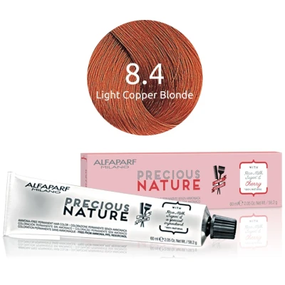 Afbeelding van Alfaparf Precious Nature Ammonia Free Permanent Hair Color 8.4 60 ml