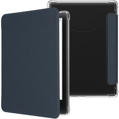 Afbeelding van kwmobile ereader hoesje geschikt voor Amazon Kindle Paperwhite (2024)/Colorsoft hoes e reader flip case met magneetsluiting Kunstleren book sleeve In donkerblauw