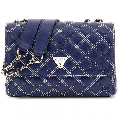 Afbeelding van Guess Cruise VIBE FLAP Schoudertas, Dames, Maat: One Size, Navy/white