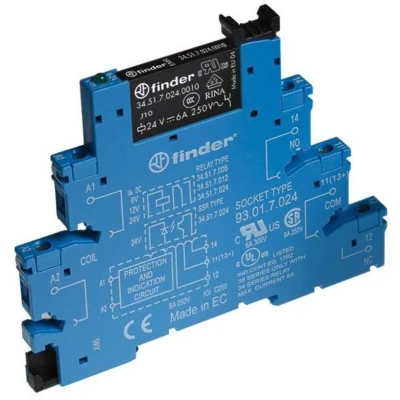 Afbeelding van Finder 38.51.3.240.0060 Nominale spanning: 240 V/AC 1x wisselcontact 1 stuk(s)