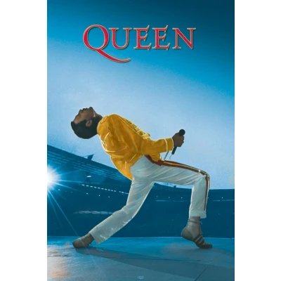 Afbeelding van QUEEN Poster 61X91 Live at Wembley