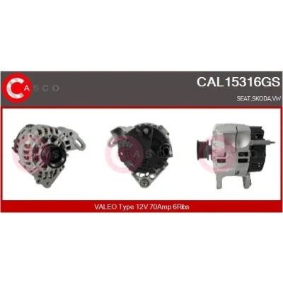 Afbeelding van CASCO CAL10087GS Dynamo / Alternator 12V 180A VOLKSWAGEN: Passat B7 Variant, Sharan II, Saloon, SKODA: Superb II Hatchback