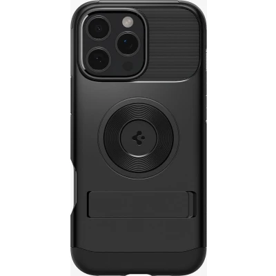 Afbeelding van Spigen Slim Armor MagFit Hoesje Geschikt voor Apple iPhone 16 Pro Max Back Cover Compatibel met MagSafe Standaard Air Cushion technologie Zwart