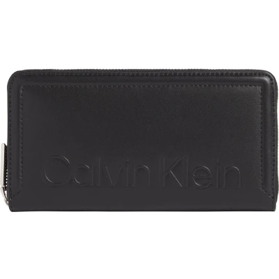 Afbeelding van Calvin Klein ZIP Around Portemonnee, Dames, Maat: One Size, Ck black