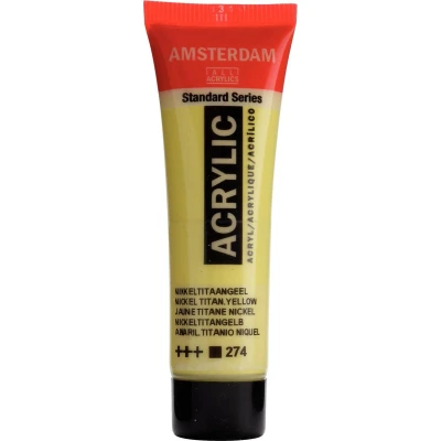 Afbeelding van Amsterdam acryl 274 nikkel titaangeel 20 ml