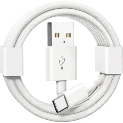 Afbeelding van KiWiBiRD Câble USB vers C carplay chargeur cable 1m nylon tressé type charge pour voiture compatible avec iPhone 16 15 Plus Pro Max, iPad Air, mini 6, Android auto, Galaxy S24 S23